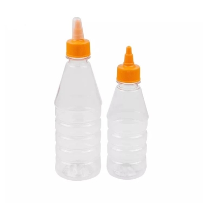 Ο βαθμός τροφίμων PET 17oz καθαρίζει τα μπουκάλια συμπιέσεων μουστάρδας κέτσαπ