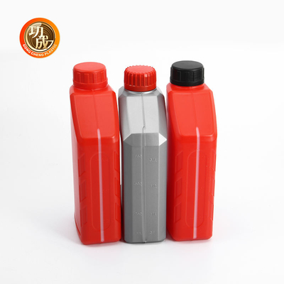 HDPE μηχανών πετρελαίου κενό μπουκάλι καυσίμων βενζίνης μπουκαλιών κόκκινο μπλε