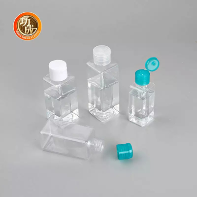 Sanitizer cOem μίνι πλαστικό PCR PLA μπουκαλιών Sanitizer χεριών μεγέθους ταξιδιού μπουκάλι με τον κάτοχο σιλικόνης