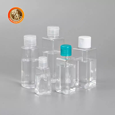 Sanitizer cOem μίνι πλαστικό PCR PLA μπουκαλιών Sanitizer χεριών μεγέθους ταξιδιού μπουκάλι με τον κάτοχο σιλικόνης