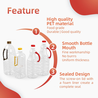 πλαστικό μπουκάλι λαδιού 1280ml 1600ml 1800ml PET για το ξίδι με το καπάκι