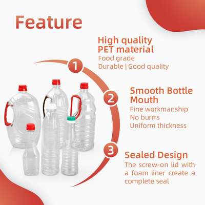 380ml 500ml 760ml πλαστικό καρυκευμάτων μπουκάλι λαδιού μπουκαλιών κενό τετραγωνικό