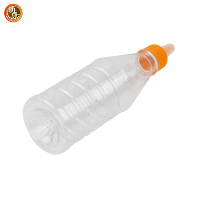 Ο βαθμός τροφίμων PET 17oz καθαρίζει τα μπουκάλια συμπιέσεων μουστάρδας κέτσαπ
