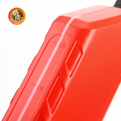HDPE μηχανών πετρελαίου κενό μπουκάλι καυσίμων βενζίνης μπουκαλιών κόκκινο μπλε
