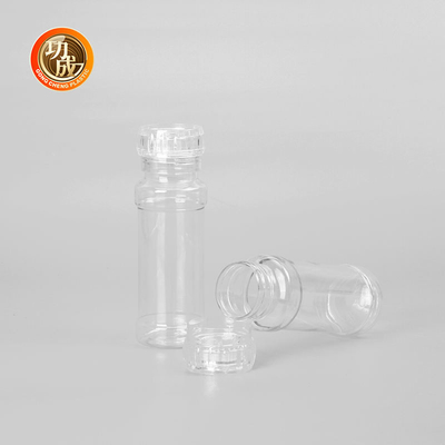 Διαφανή πλαστικά βάζα 250ml 500ml δονητών καρυκευμάτων μπουκαλιών καρυκευμάτων συνήθειας