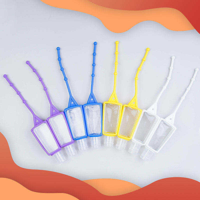 30ML Sanitizer τσεπών συνήθειας πλαστική Sanitizer χεριών μπουκαλιών βασική αλυσίδα μπουκαλιών