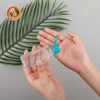 30ML Sanitizer τσεπών συνήθειας πλαστική Sanitizer χεριών μπουκαλιών βασική αλυσίδα μπουκαλιών