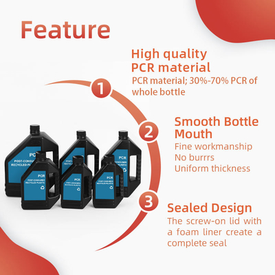 Προσαρμόστε 500ml 1000ml Αντιψυκτικό μπουκάλι πετρελαίου κινητήρα κενό πλαστικό PCR