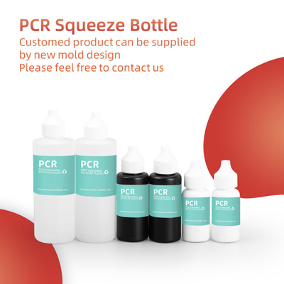 30Ml 50Ml 120Ml Pcr Ανακυκλωμένα πλαστικά μπουκάλια πίεσης με ακροφύσιο